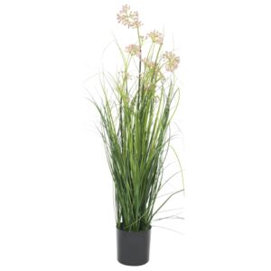 Műnövény fűvel és virággal 75 cm