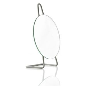 A-Mirror sötétszürke, asztali kozmetikai tükör, ø 31 cm - Zone