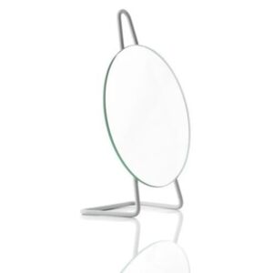 A-Mirror Soft Grey szürke, asztali kozmetikai tükör, ø 31 cm - Zone
