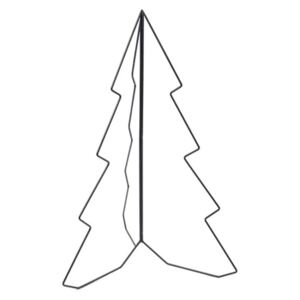 Fém karácsonyfa, fekete fém