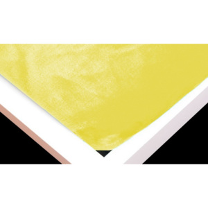 Mikroflanel lepedő (90 x 200 cm) - sárga