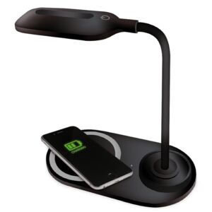 Platinet LED Asztali lámpa LED/3W/230V vezeték nélküli töltéssel fekete PL0118