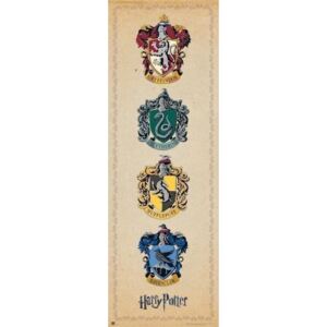 Harry Potter - House Crests Plakát, (53 x 158 cm)