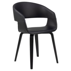 Nova szék, fekete textilbőr