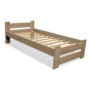 STUDENT tömörfa ágy + ágyrács INGYEN, 90x200cm, natúr