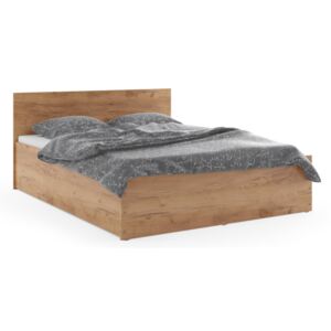 SANTOS ágy + ágyrács + matrac INGYEN, 140x200, tölgy kraft
