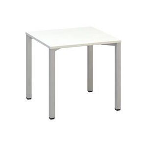 Alfa 200 irodai asztal, 80 x 80 x 74,2 cm, egyenes kivitel, fehér mintázat, RAL9022