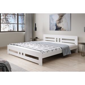 BRANCO ágy + ágyrács, 160x200, fehér