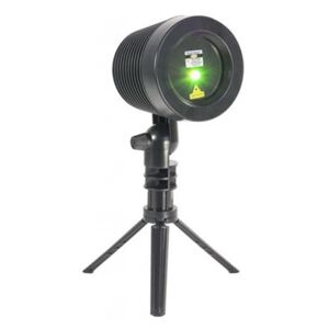 LEDTech Kültéri lézeres projektor, zöld-piros, fekete színű IP65