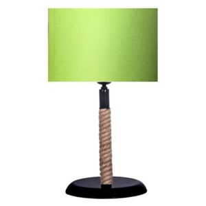 Rope asztali lámpa, zöld lámpabúrával - Kate Louise