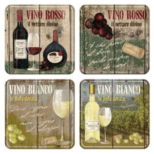 Nostalgic Art Alátét készlet – Vino Rosso & Bianco Set