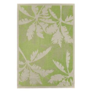 Palms zöld-bézs kültéri szőnyeg, 160 x 230 cm - Floorita
