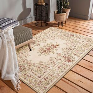 Minőségi krémszínű vintage szőnyeg a nappaliba Szélesség: 80 cm | Hossz: 150 cm