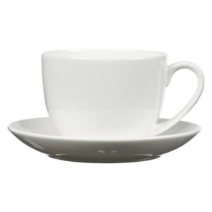 Mensa fehér porcelán csésze és csészealj - Bitz