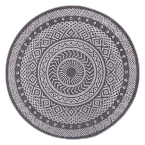 Round szürke kültéri szőnyeg, ø 120 cm - Ragami
