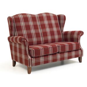 Verita piros kockás kanapé, 156 cm - Max Winzer