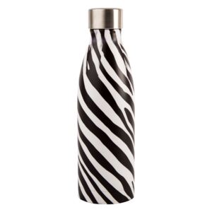 Zebra fekete-fehér rozsdamentes acél palack, 0,5 l - Navigate