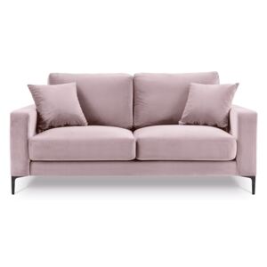Harmony rózsaszín bársony kanapé, 158 cm - Kooko Home