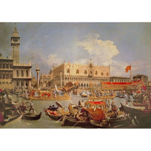 Return of the Bucintoro on Ascension Day Festmény reprodukció, (1697-1768) Canaletto