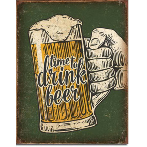 Fémplakát - Time To Drink Beer