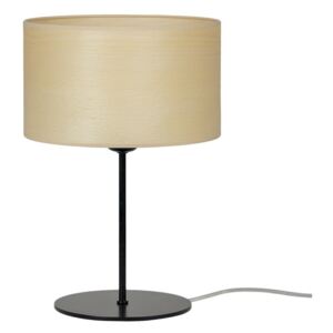 Tsuri S Light bézs asztali lámpa természetes furnérból, ⌀ 25 cm - Bulb Attack