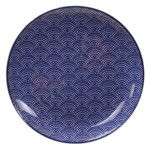 Dots kék porcelán tányér, ø 25,7 cm - Tokyo Design Studio