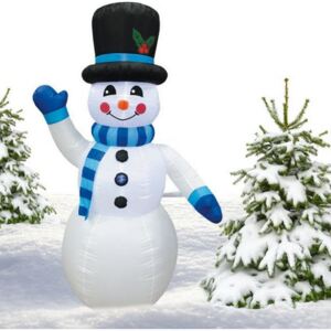 Inlea4Fun felfújható hóember 180 cm - kék