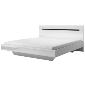 ROTHEK (32) ágy 180x200 cm, fehér/magasfényű fehér (membrán)