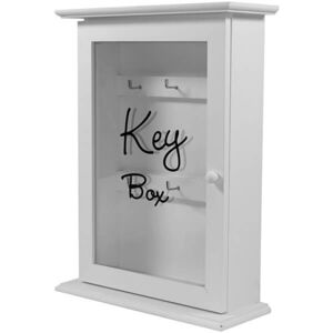 Key Box fa fali kulcstartó - fehér