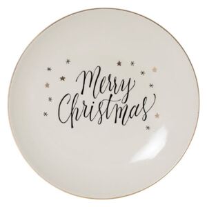 Noel fehér agyagkerámia tányér, ⌀ 20 cm - Bloomingville