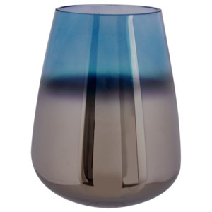 Oiled kék üvegváza, magasság 18 cm - PT LIVING