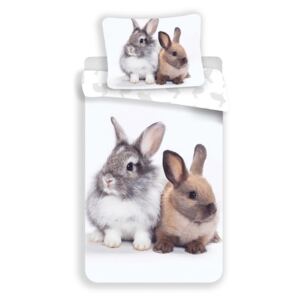 Gyermek pamut ágynemű, BunnyFriends, 140 x 200 cm, 70 x 90 cm