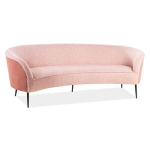 Elvis háromszemélyes kanapé Szövet - Rózsaszín