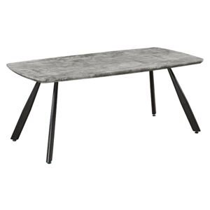 Étkezőasztal, 180 cm, beton/fekete, ADELON