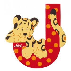 Sevi fa betűk - J - Jaguar piros