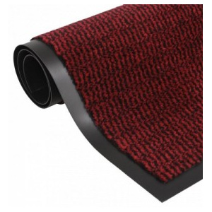 Négyszögletes szennyfogó szőnyeg 60 x 90 cm piros