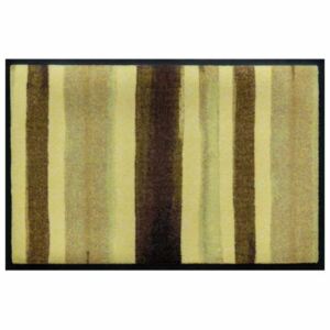 Csíkos prémium lábtörlő - barna festékcsíkok (100*70)