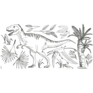 "Fekete-fehér T-rex" nagy méretű falmatrica, Lilipinso