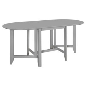 Szürke kihúzható MDF étkezőasztal (75-180) x 75 x 74 cm