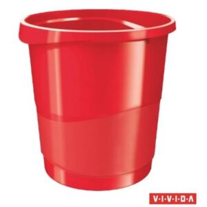 Papírkosár, 14 liter, ESSELTE Europost, Vivida piros (E623947)
