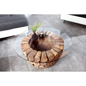 LOTUS design teakfa dohányzóasztal - 70cm