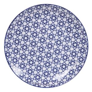 Stripe kék porcelán tányér, ø 25,7 cm - Tokyo Design Studio