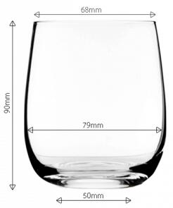 Lunasol - 300 ml-es Tumbler poharak 4 db-os készlet - Premium Glas Optima (321020)