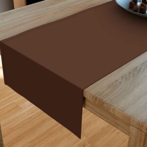 Goldea pamut asztali futó - sötétbarna 20x120 cm