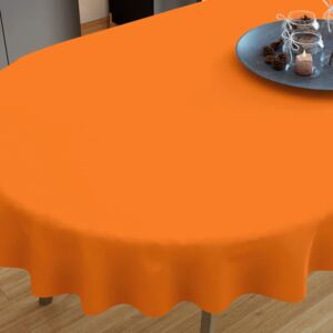 Goldea pamut asztalterítő - narancssárga - ovális 80 x 140 cm