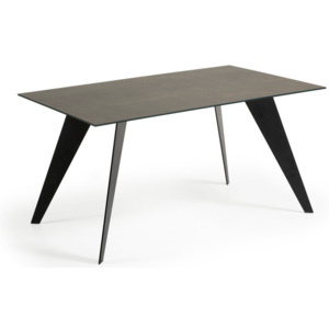 Nack étkezőasztal szürke asztallappal, 90 x 160 cm - La Forma
