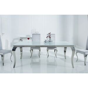 MODERN BAROCK design étkezőasztal -180cm - fehér