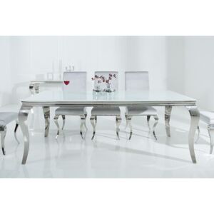 MODERN BAROCK design étkezőasztal -200cm - fehér