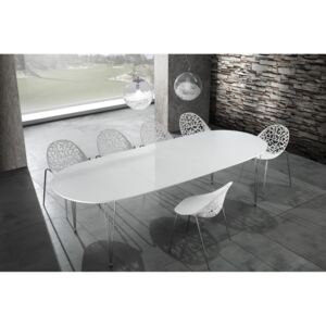 ELEGANT bővíthető magasfényű design étkezőasztal 170-270cm
