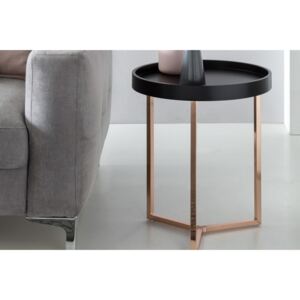 MIRELLE design lerakóasztal - fekete